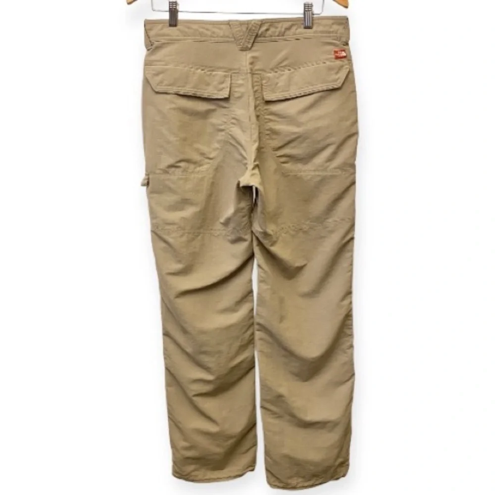 The North Face 32x30 Nylon Mens Pants Tan Back Flap Zip Pockets Active Hiking